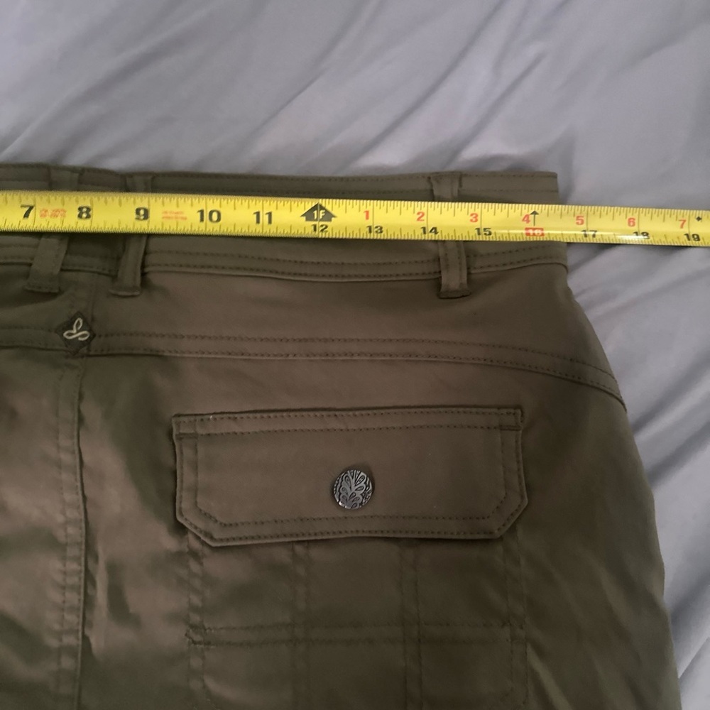Prana Skort Womens Green Halle Skort Size 8 Outdoor Hiking Nylon w/ Drawstring - Picture 7 of 8